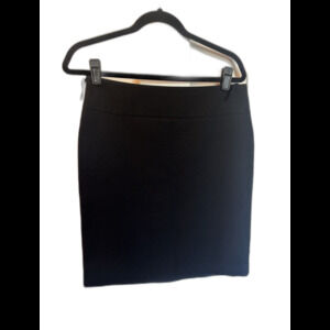 Express Women’s Black Lined Pencil Skirt With Slit Size 6